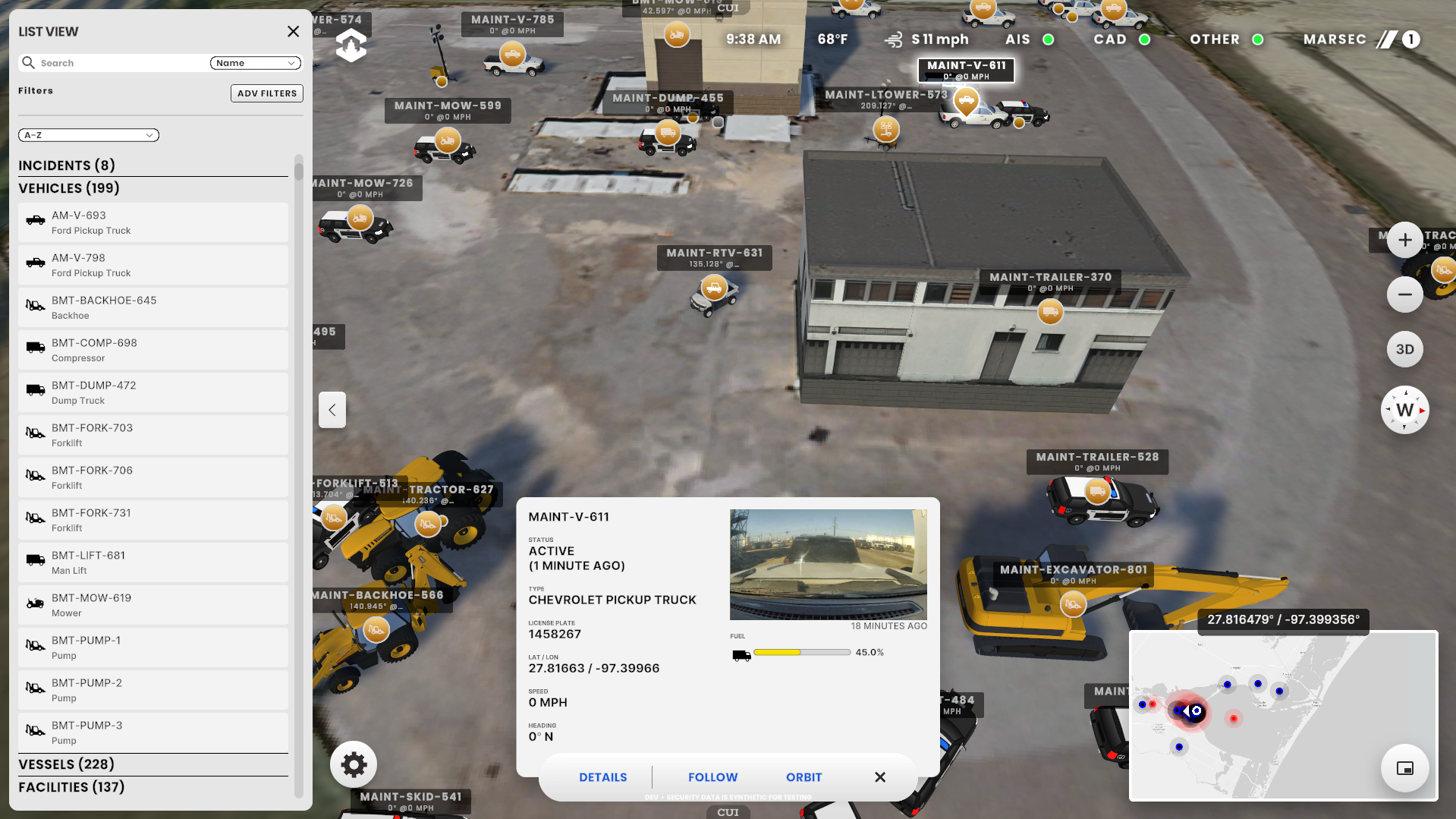 optics p2 equipment dashcam